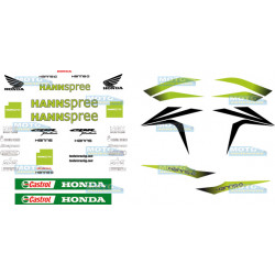 Kit pegatinas compatibles Honda Hannspree Completo
